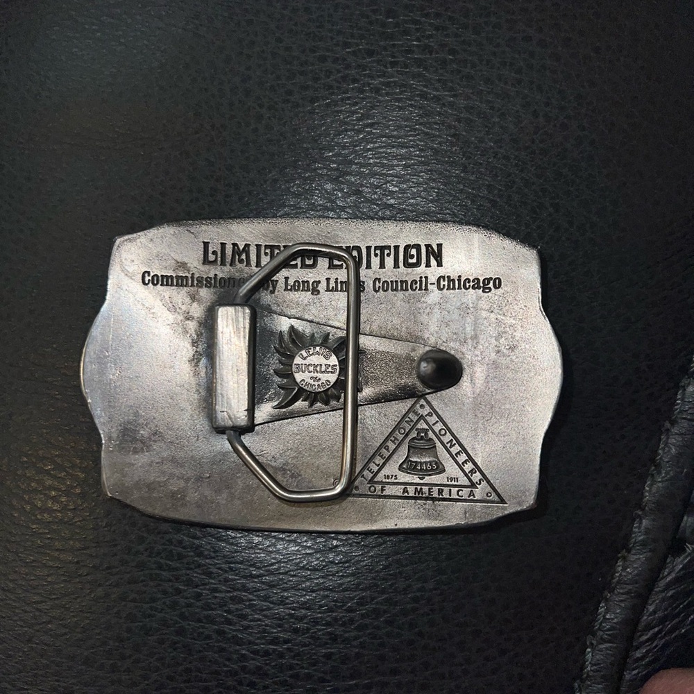 Vintage Limited Edition 1976 100 Years Telephone Industry Lewis Buckles Chicago - Picture 2 of 4